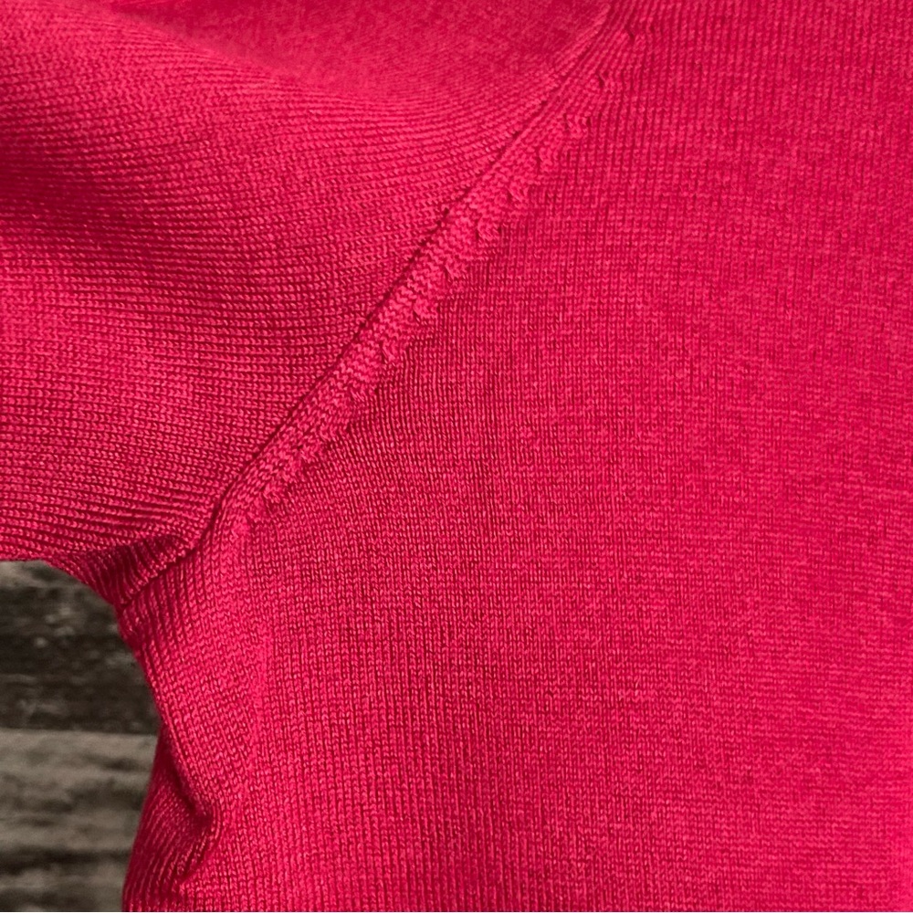 Lauren Ralph Lauren green label silk/nylon/cotton blend boat neck red - Picture 3 of 10